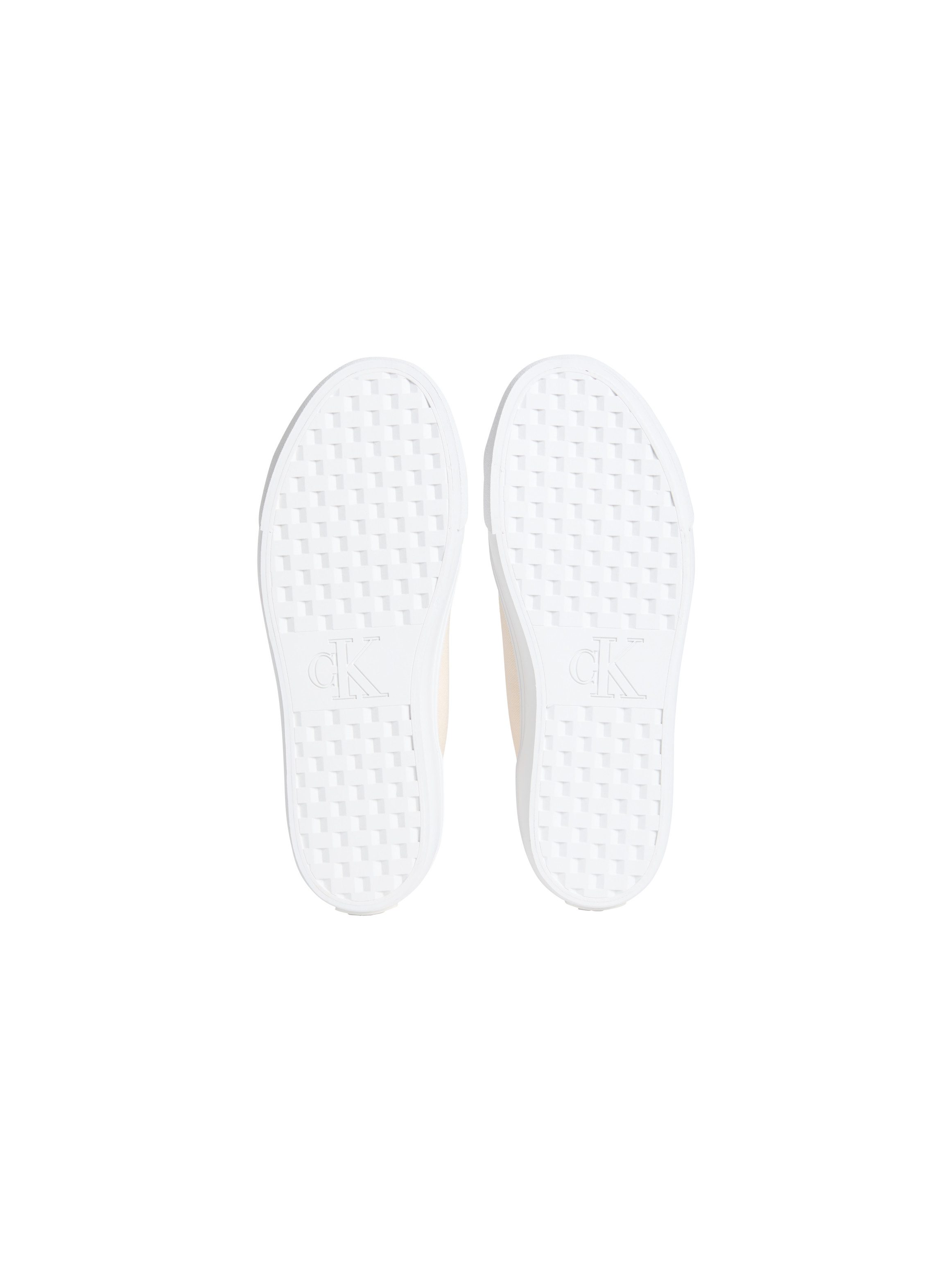 Calvin Klein Jeans VULC FLATFORM LOW CV MG Plateausneaker Schnürschuh, Freizeitschuh, Halbschuh mit seitlichem Logo