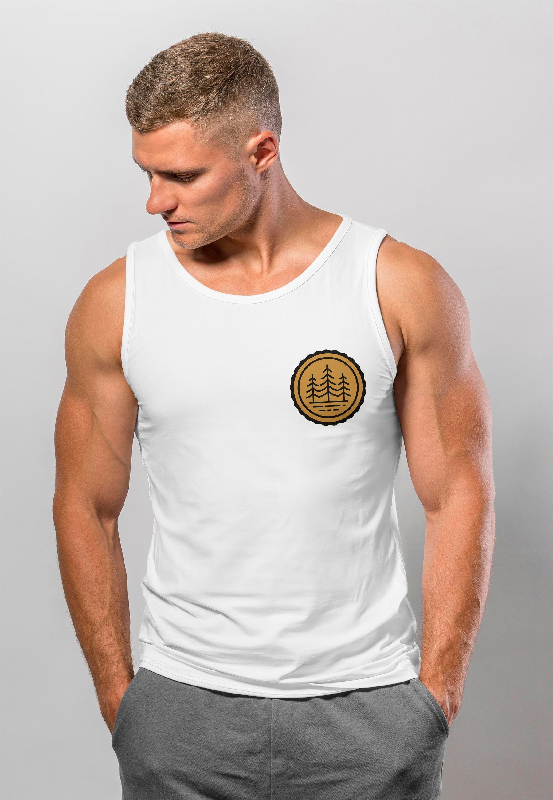 Neverless Tanktop Herren Tank-Top Wald Bäume günstig online kaufen