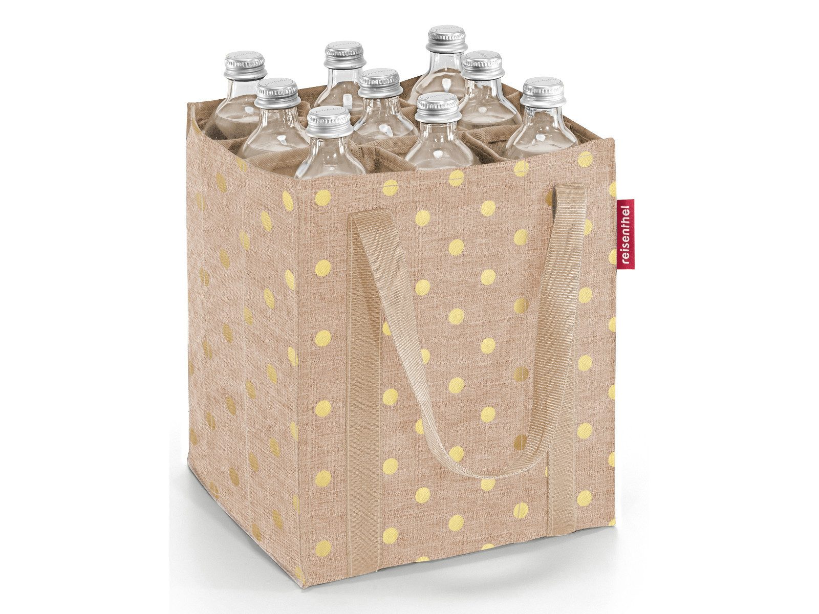 REISENTHEL® Tragetasche bottlebag metallic dots coffee, günstig online kaufen