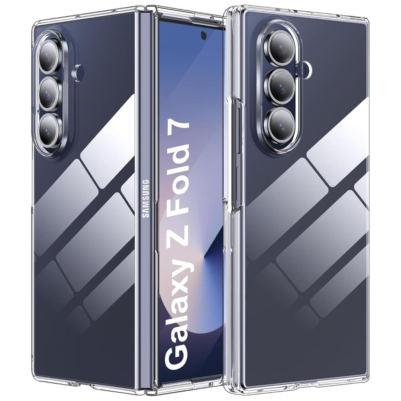 CoolGadget Handyhülle Transparent Ultra Slim Case für Samsung Galaxy Z Fold 7 8 Zoll, Silikon Hülle Dünne Schutzhülle für Samsung Z Fold7 5G Hülle