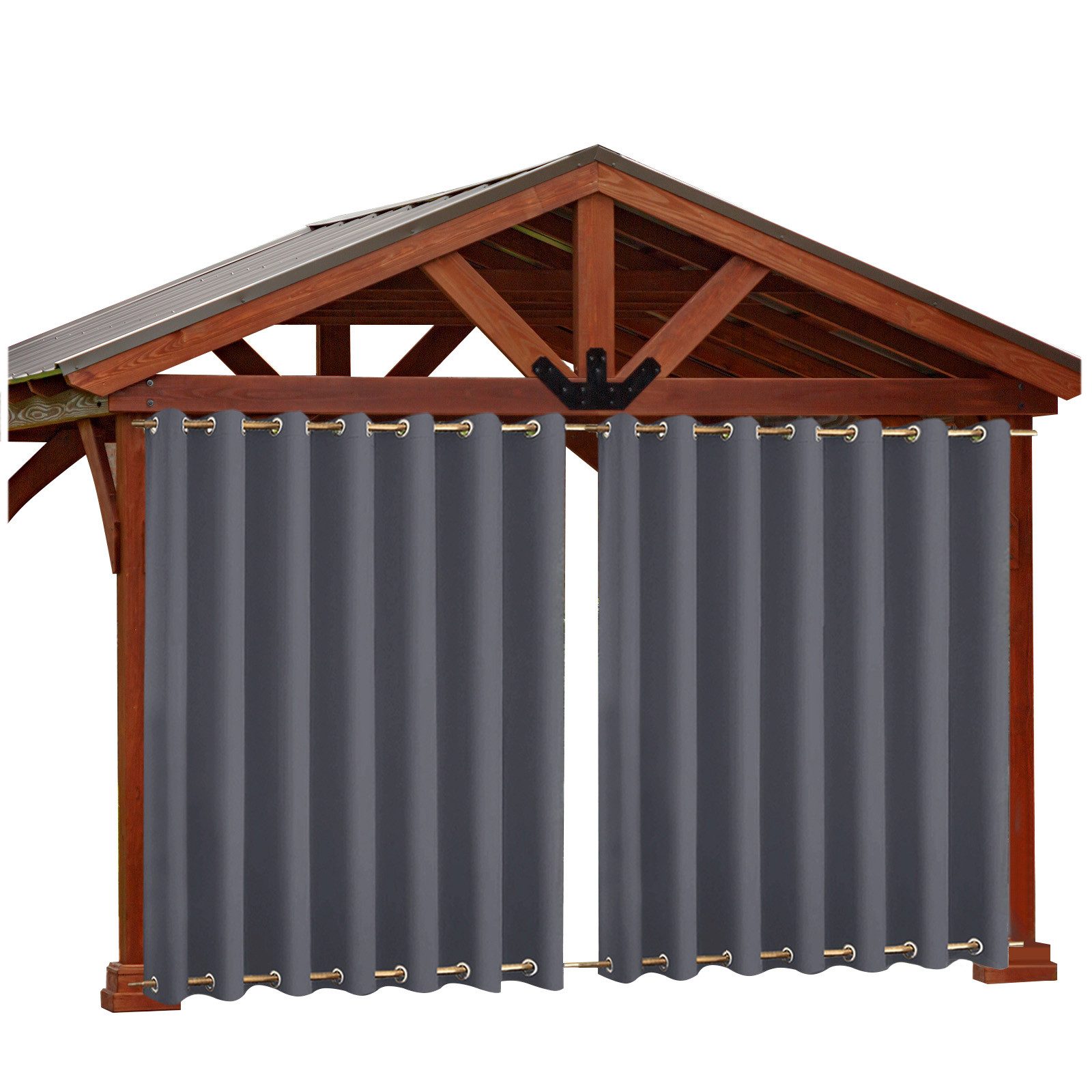 Rosnek Outdoorgardine Extra groß, wasserdicht, Verdunkelung, günstig online kaufen