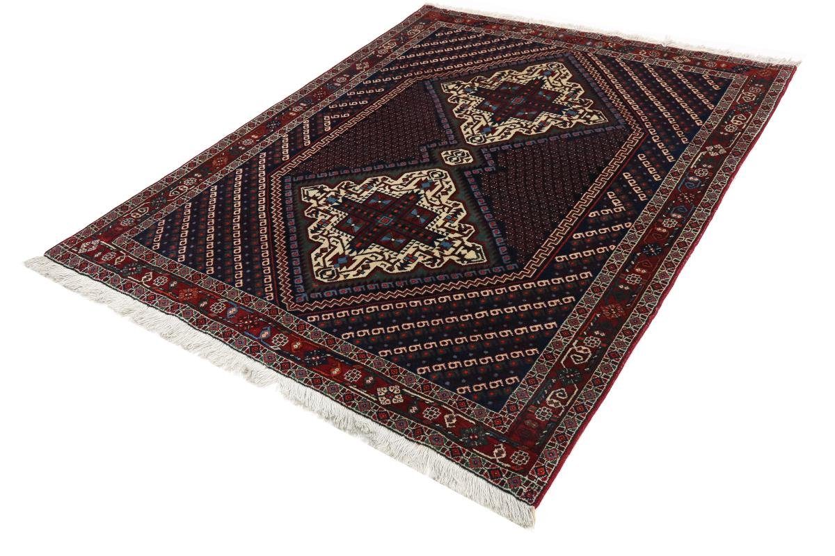 Orientteppich Afshar / Sirjan Trading, Perserteppich, Nain Orientteppich Handgeknüpfter 143x189 / 10 mm Höhe: rechteckig