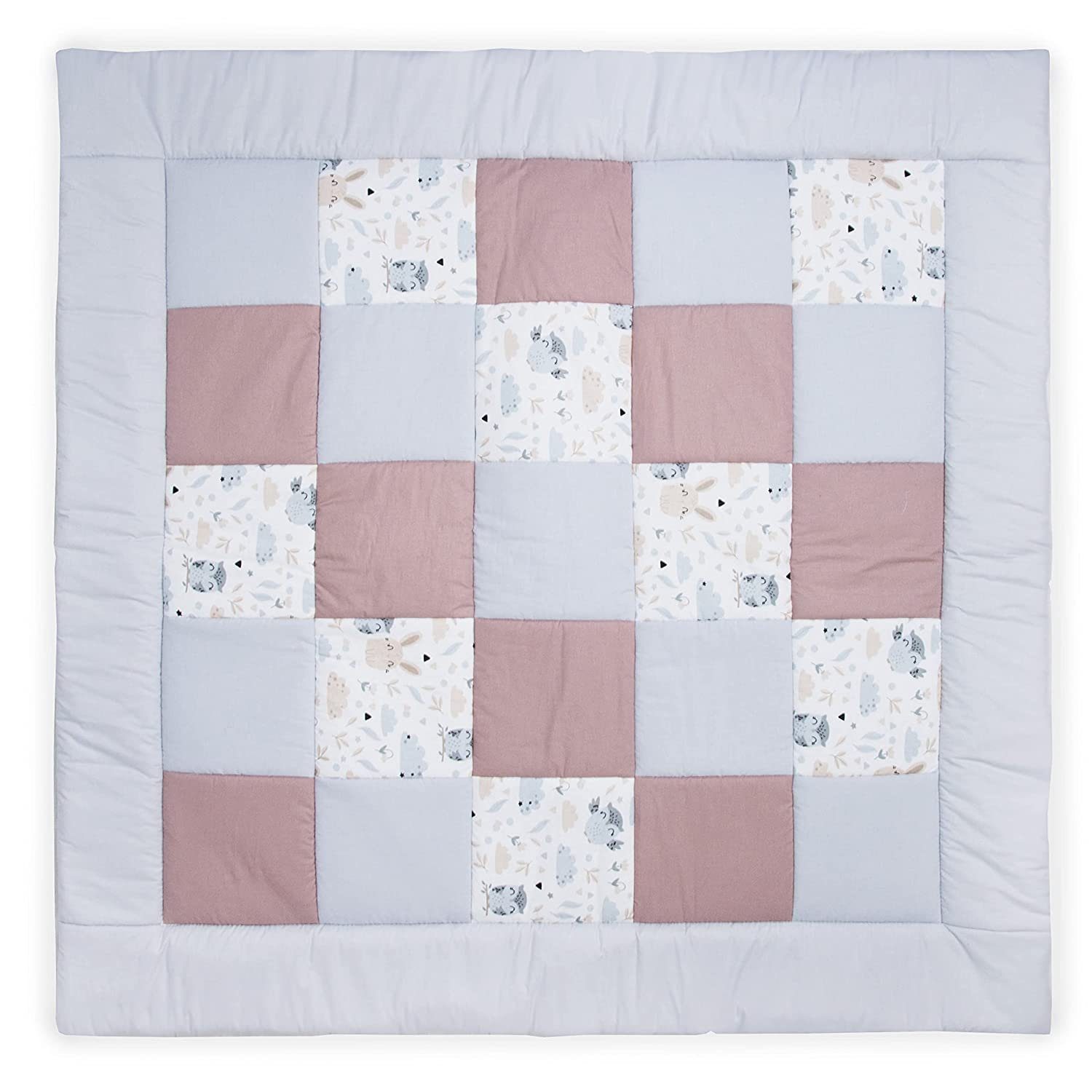 Krabbeldecke Krabbelmatte Spieldecke Matte Spielmatte ca. 145x145 cm, Amilian