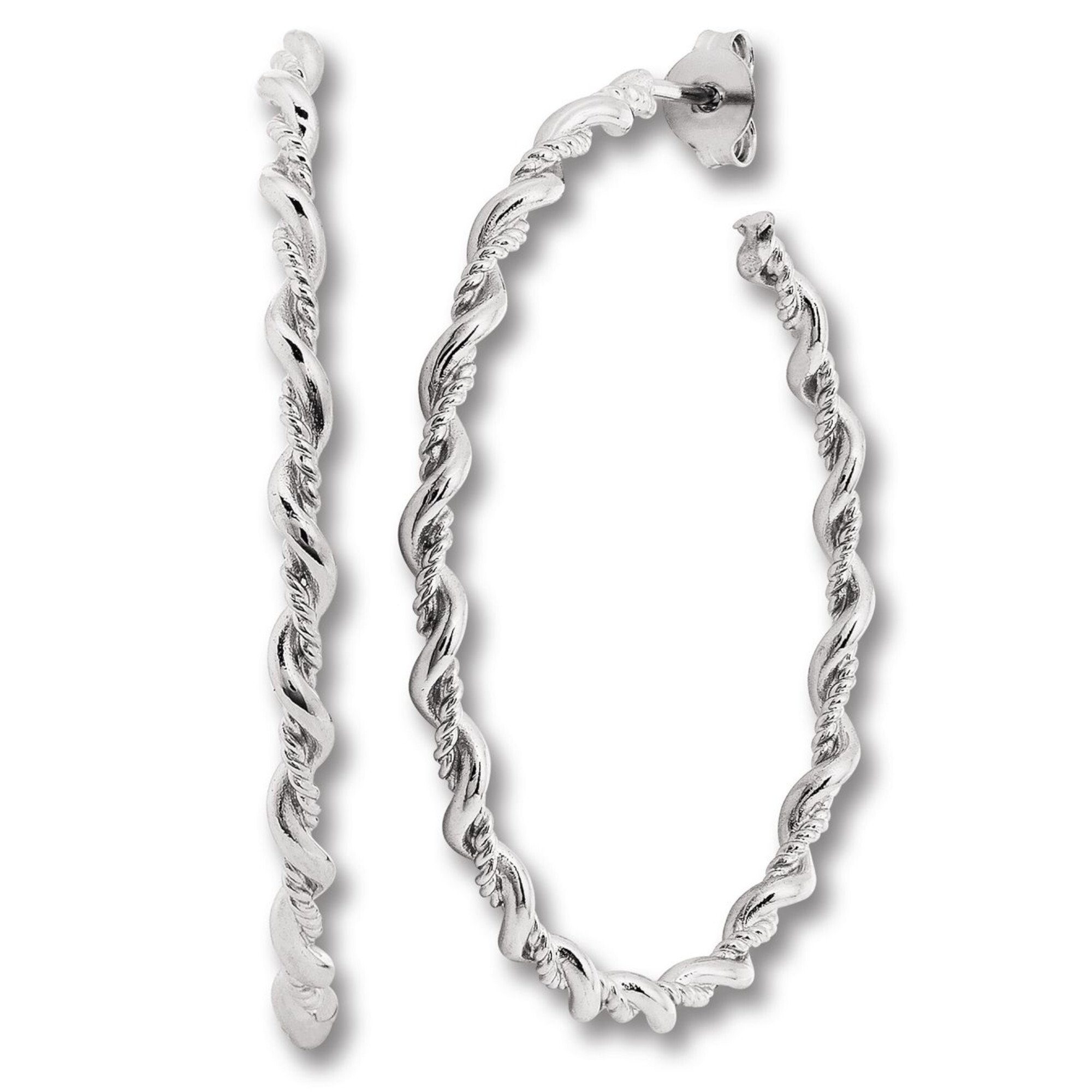 ONE ELEMENT Paar Ohrringe 43 Damen mm Creolen Silber 925 / : Silber, Motiv Schmuck, aus Creolen Abmessung