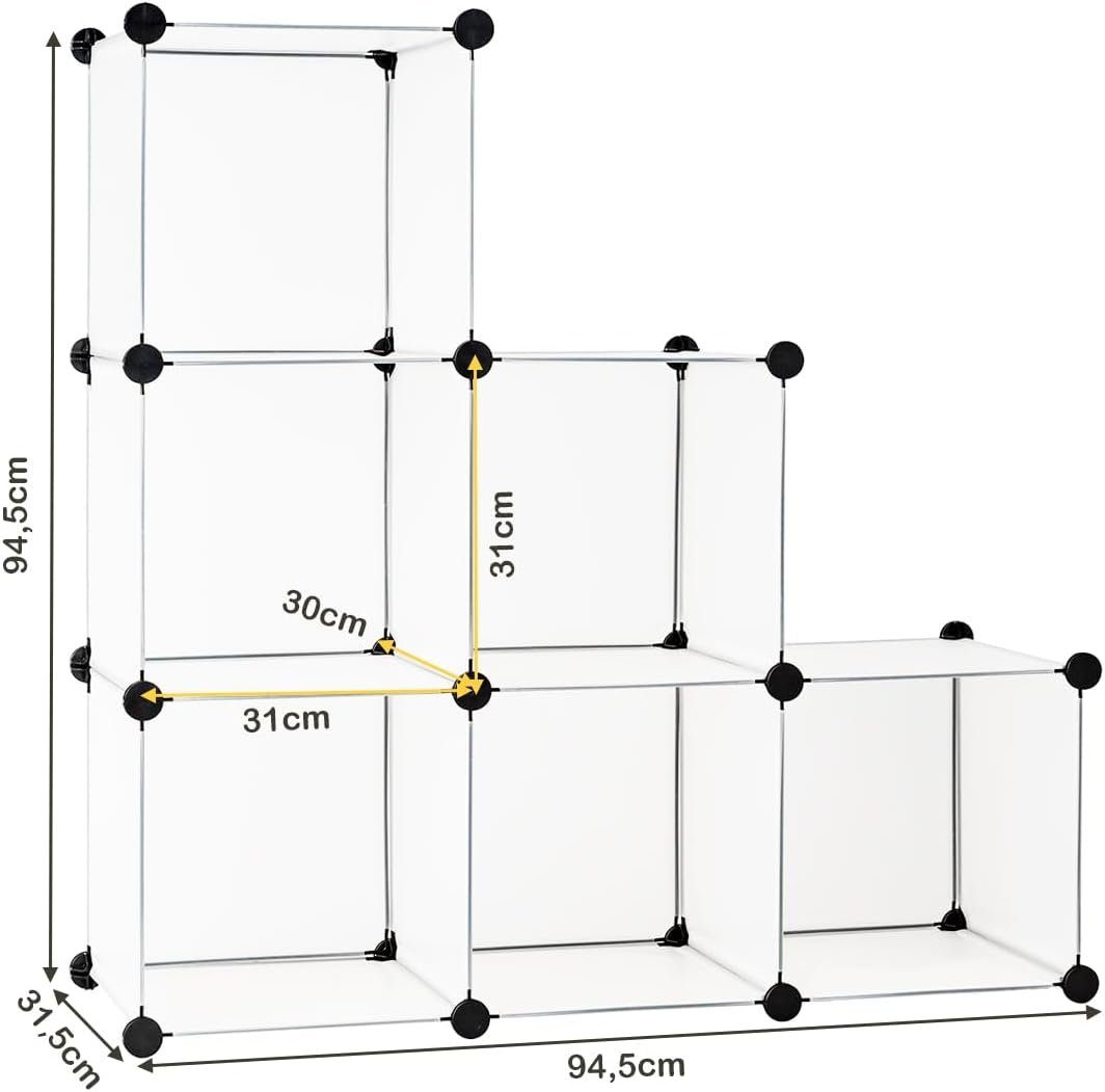KOMFOTTEU Standregal Würfelregal, mit 6 Cubes, günstig online kaufen