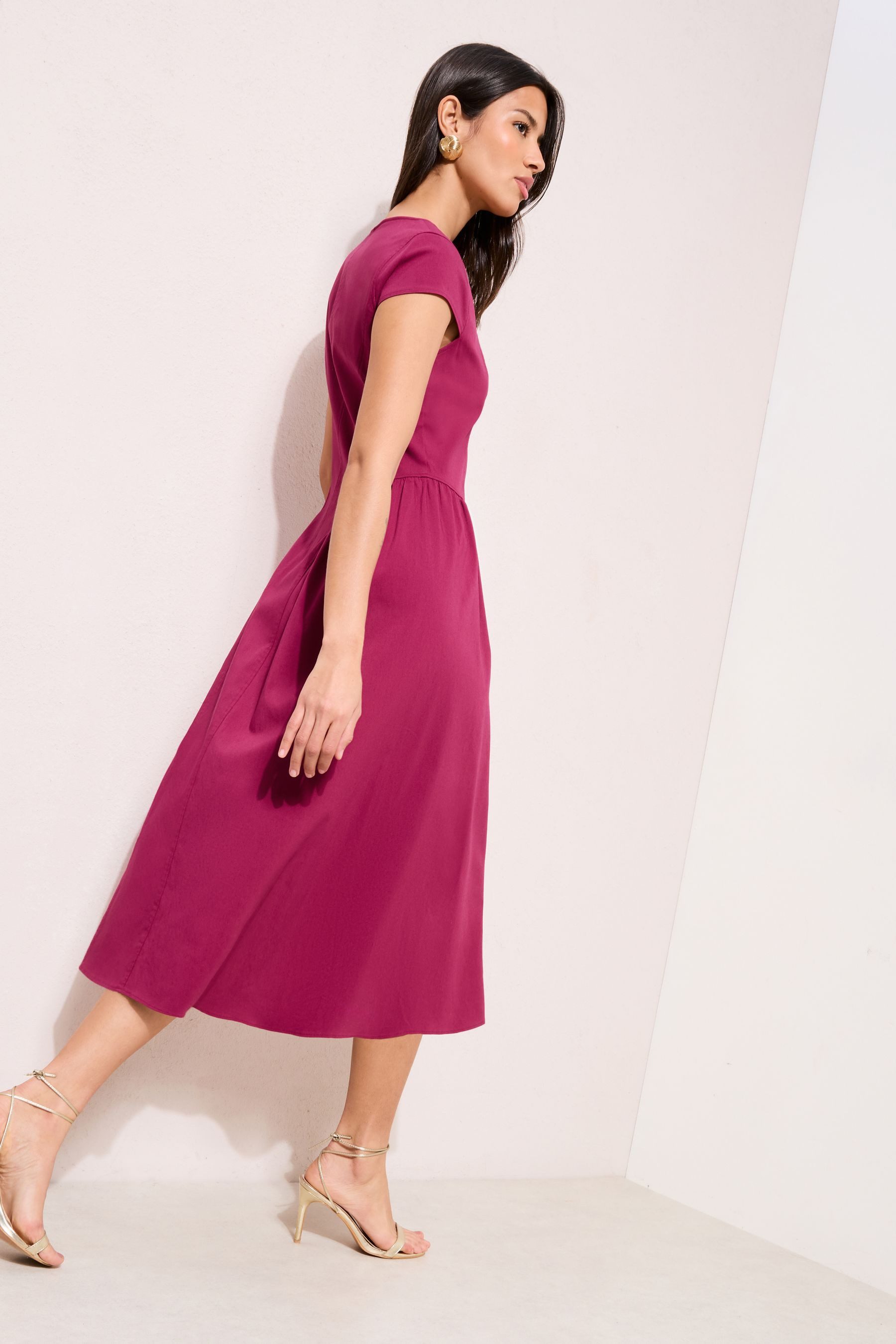 Friends Like These Maxikleid Friends Like These formendes Midaxi-Stretchkle günstig online kaufen