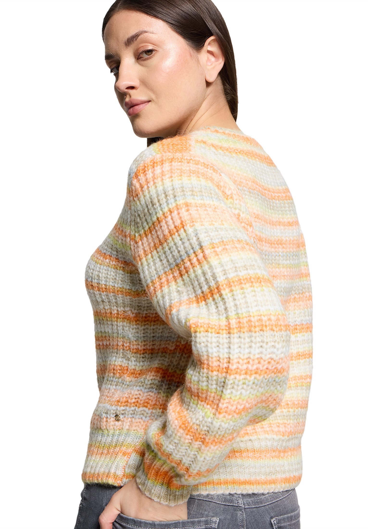 Betty&Co Strickpullover Damen mit Effektgarn (1-tlg) Struktur