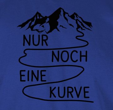 Shirtracer T-Shirt Nur noch eine Kurve Wandern