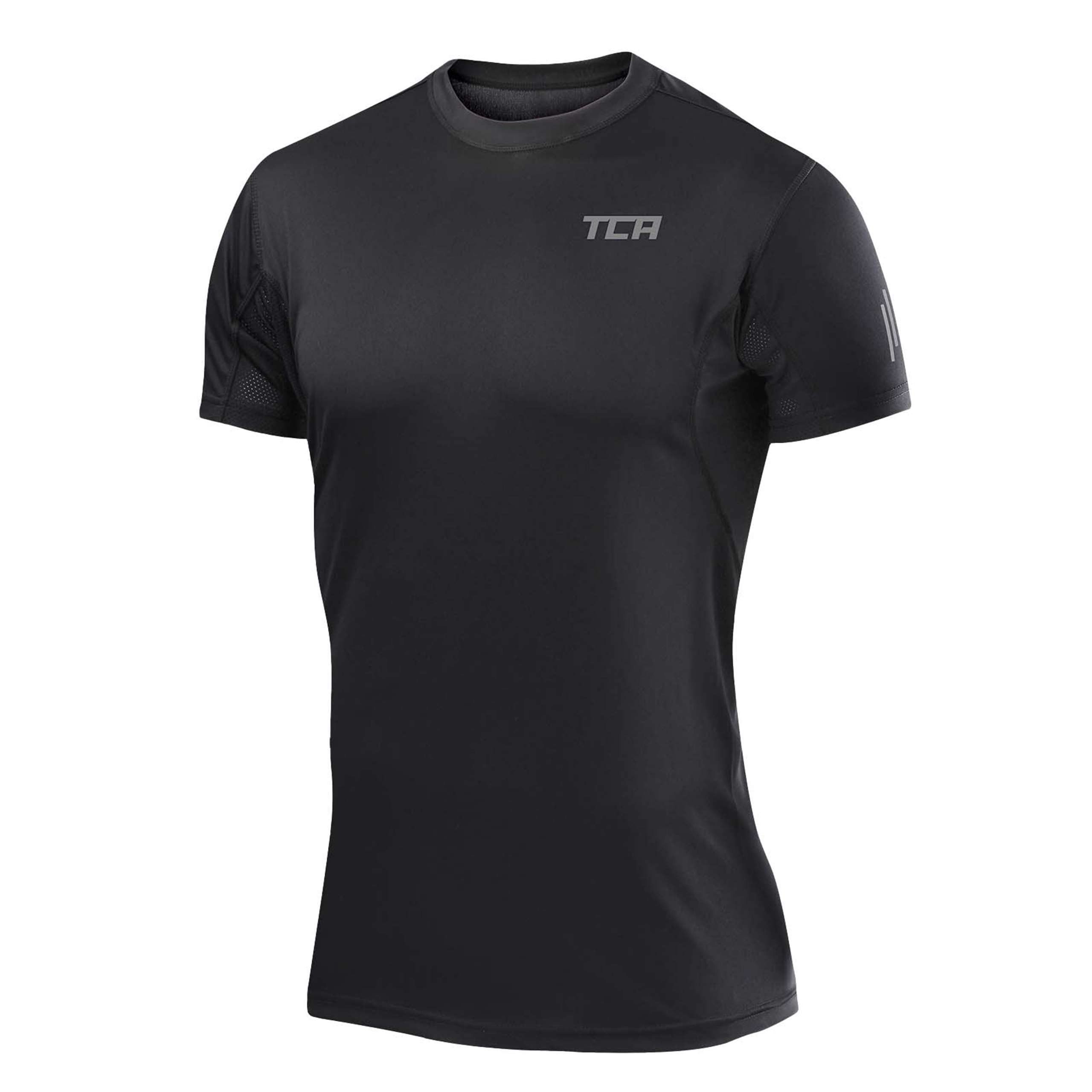 TCA Trainingsshirt TCA Herren Atomic T-Shirt - Schwarz, Quickdry (1-tlg) günstig online kaufen