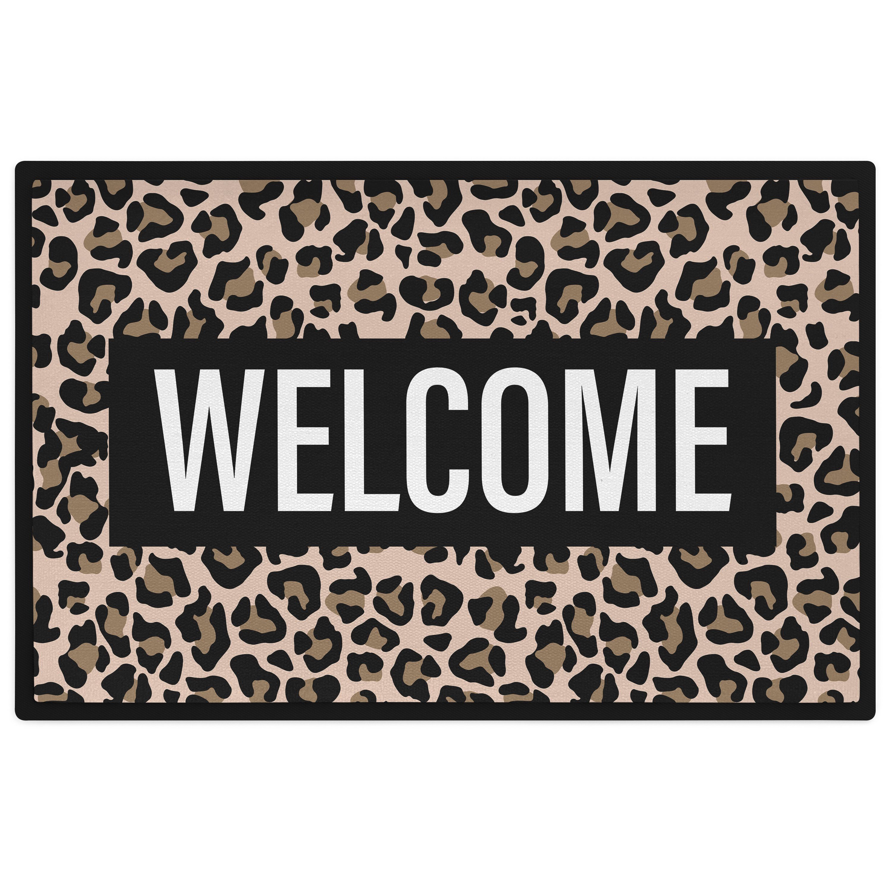 Trendation Fußmatte Welcome Fußmatte Leopard Muster günstig online kaufen