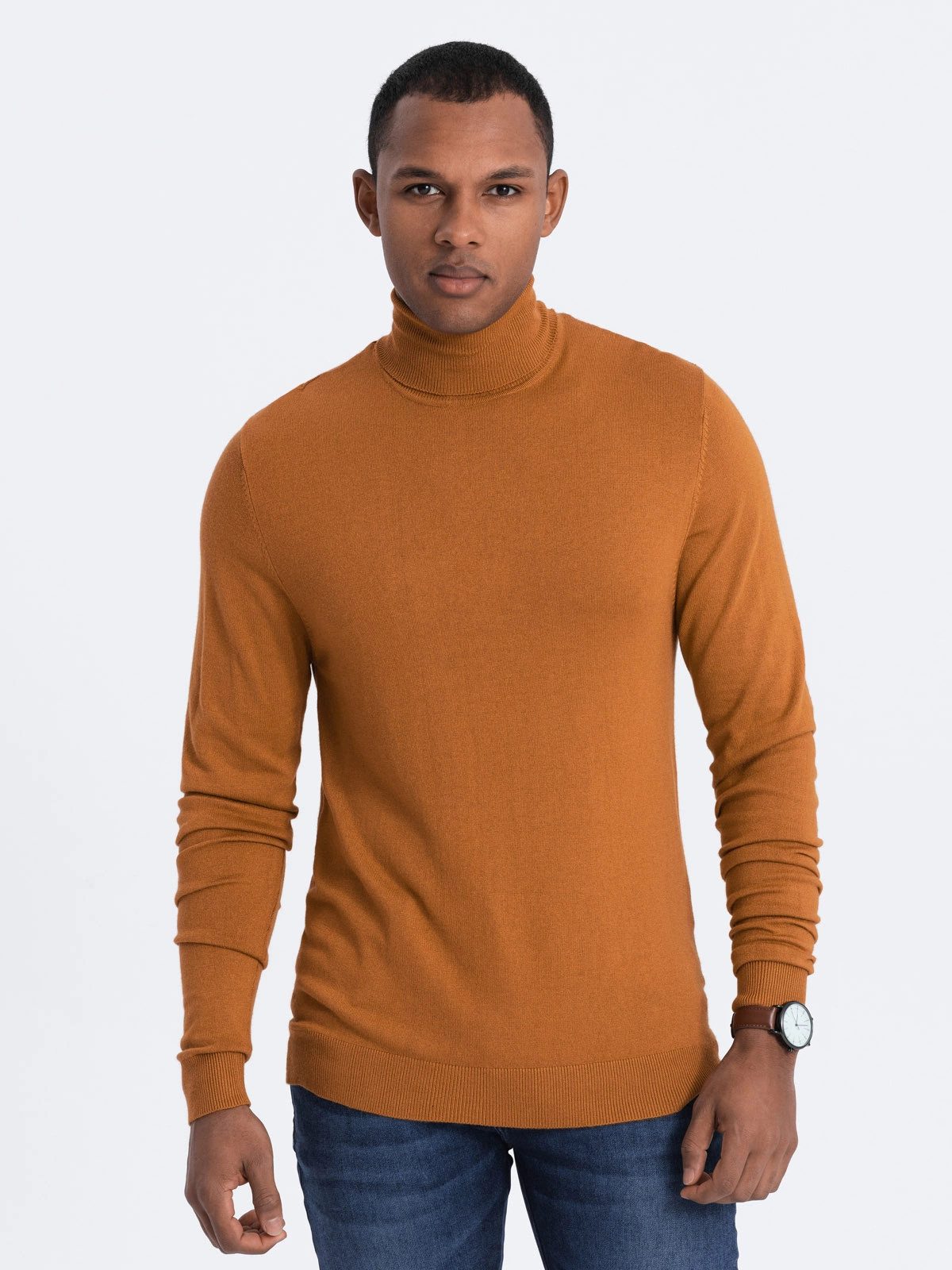 OMBRE Rollkragenpullover Gestrickter Rollkragenpullover für Herren günstig online kaufen
