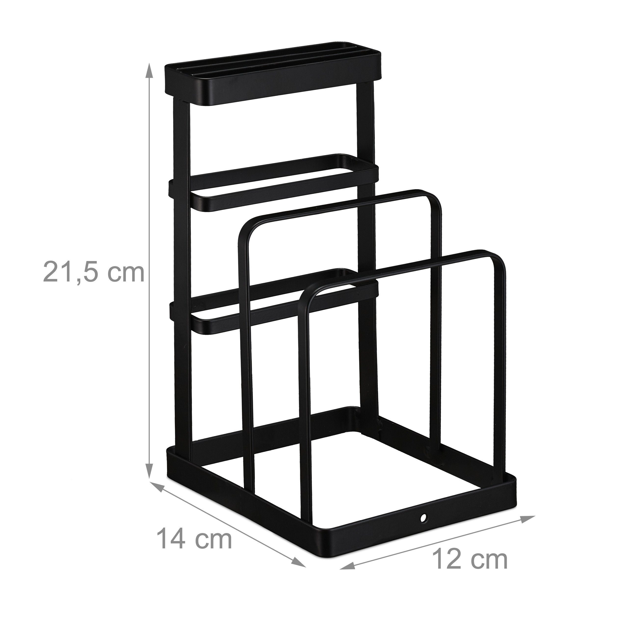relaxdays Messerblock Messer- & Schneidebretthalter