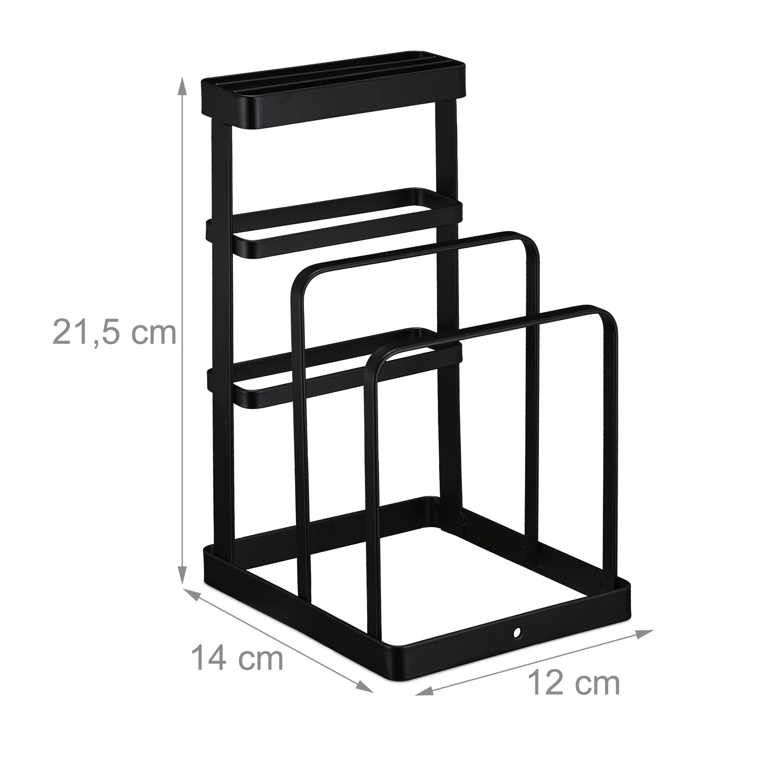 Messerblock Messer- & relaxdays Schneidebretthalter