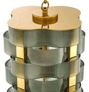 Casa Padrino Kronleuchter Luxus Kronleuchter Gold / Grün 33 x 33 x H. 67 cm - Luxus Qualität