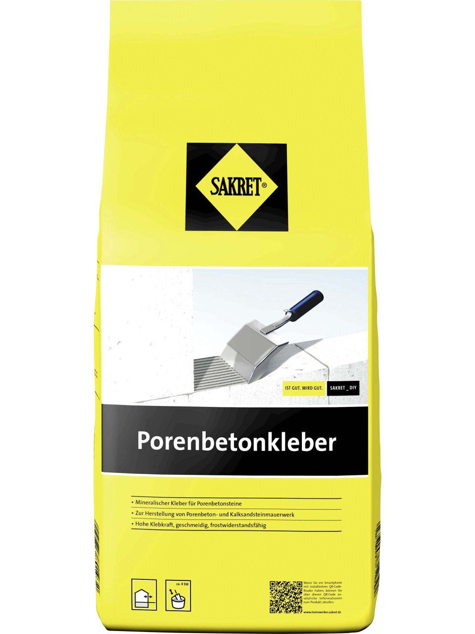 Sakret Montagekleber Sakret Porenbetonkleber 5 kg