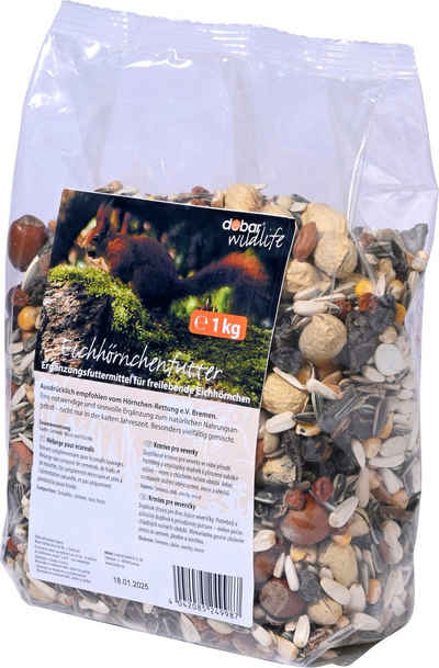 dobar Nagerfutter »Futtermischung für Eichhörnchen«, für die Ganzjahresfütterung, 6 Beutel á 1 kg