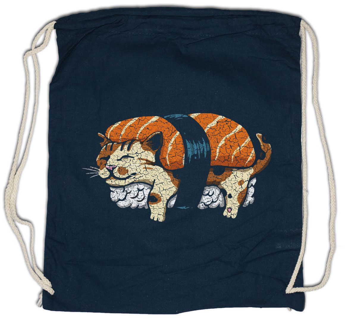 Turnbeutel Cat Sushi Turnbeutel Katzen Kätzchen Kater Alf Katze Cat Maus Kitty