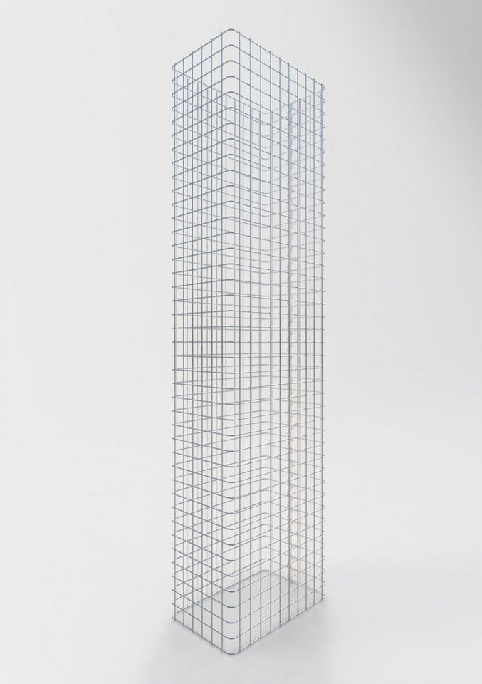 Thumbnail - Gabiona Gabionenzaun Gabionenzaun Länge 52 cm, Höhe 200 cm, Tiefe 32 cm, Maschenweite 5 x, (Gabionenzaun Länge 52 cm, Hö...