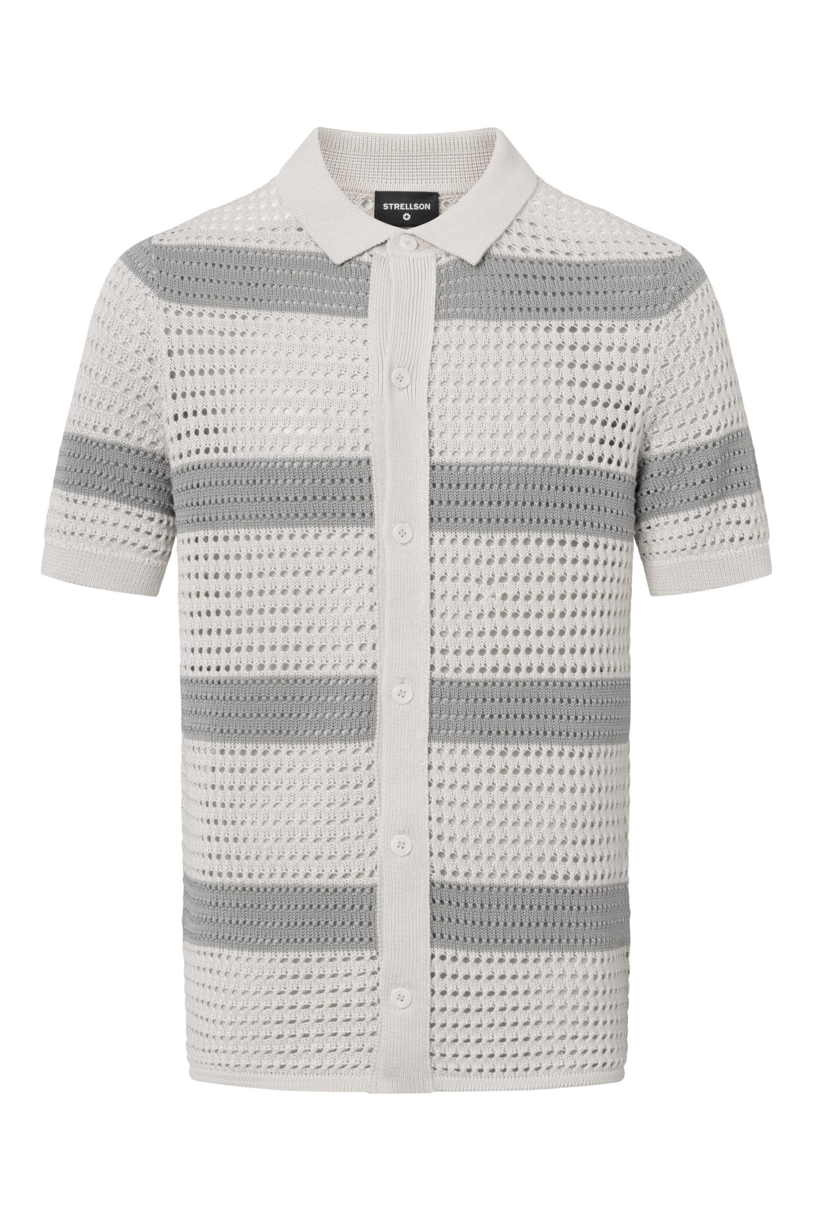 Strickjacke Strickhemd Ander-P - Gerade