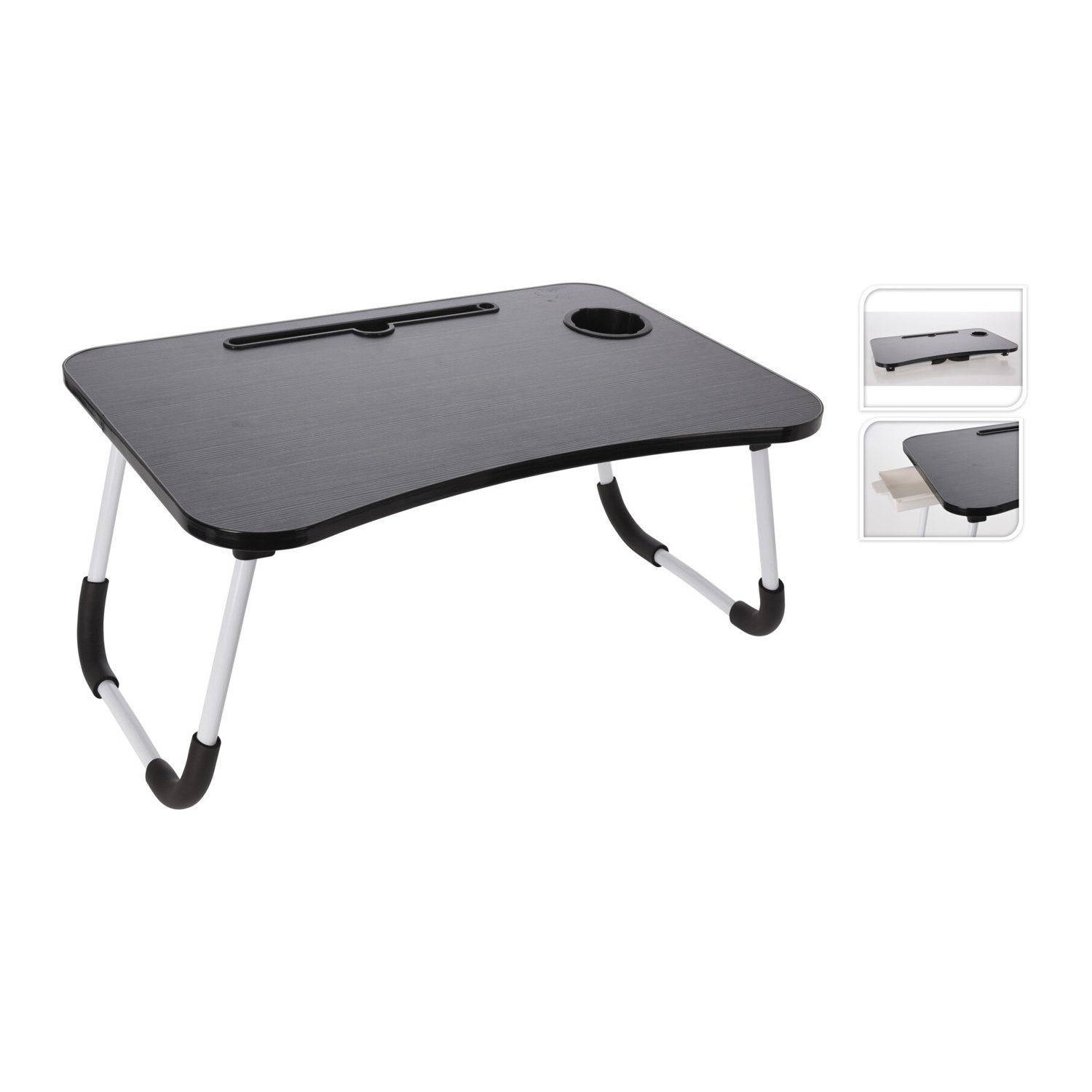 Mojawo Laptop Tablett Betttisch Frühstückstablett Serviertablett Laptoptisch Tablettisch, Holz