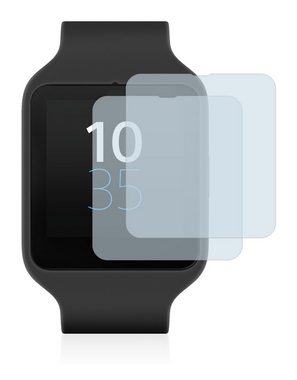 BROTECT Schutzfolie für Sony Smartwatch 3 SWR50, Displayschutzfolie, 2 Stück, Folie klar