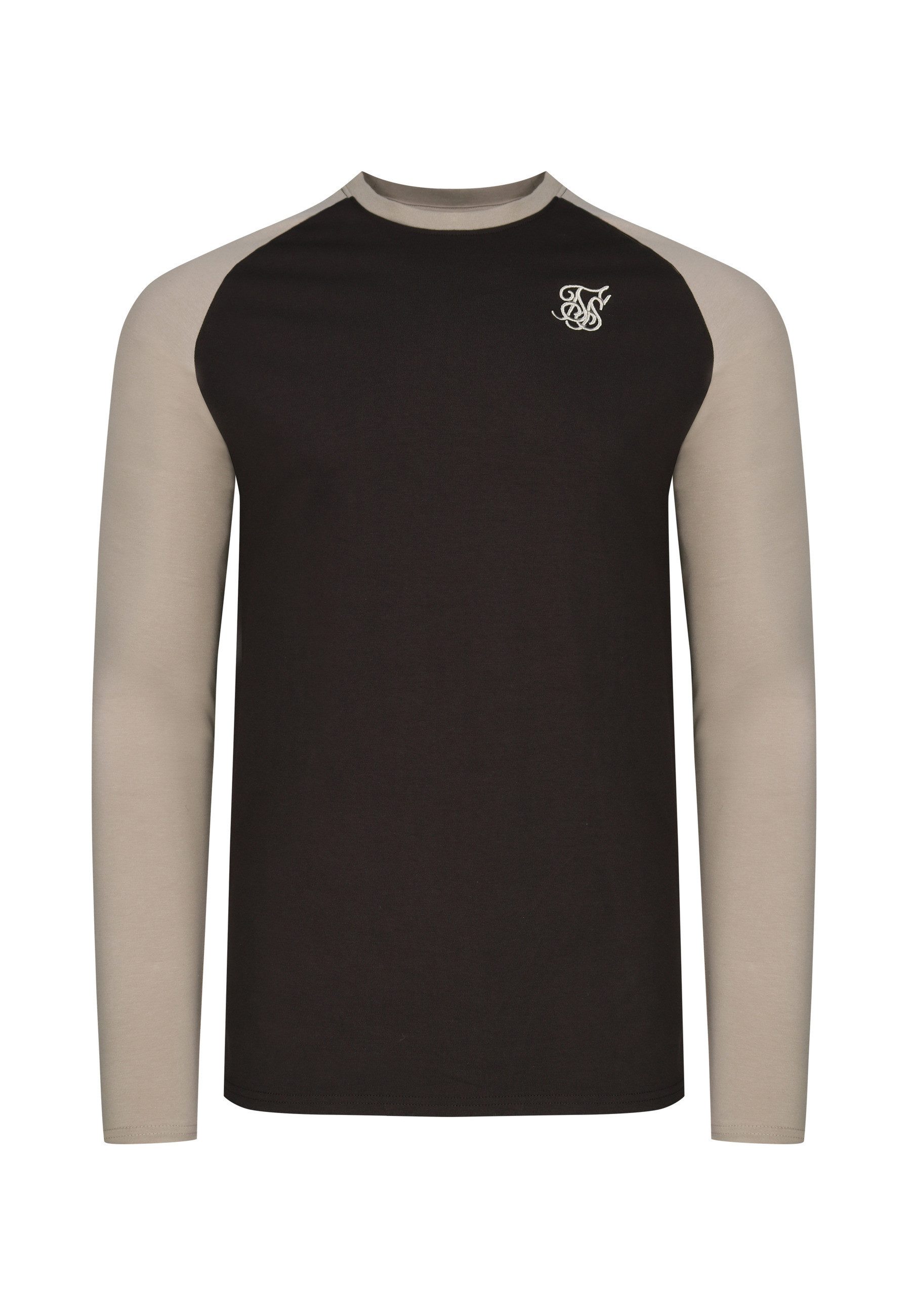 Siksilk Langarmshirt SikSilk LS Muscle Fit T-Shirt (1-tlg)