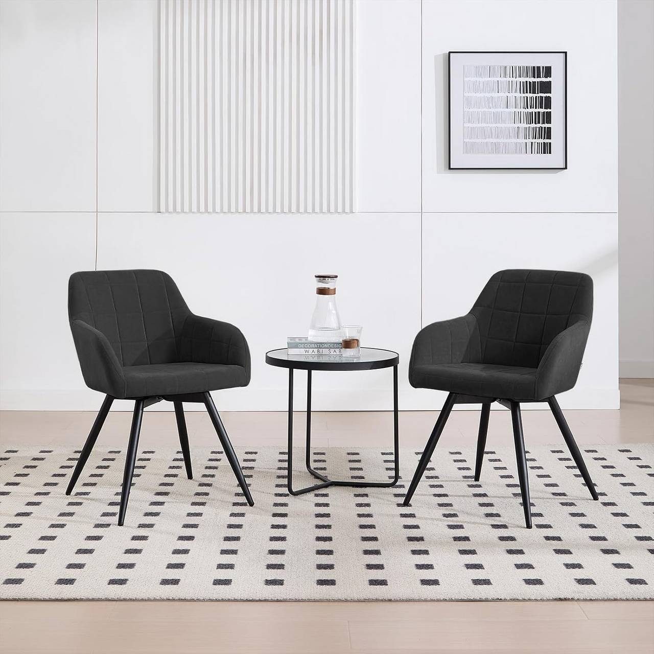 Woltu Esszimmerstuhl (1 St), gepolsterter ergonomischer, mit Metallbeinen günstig online kaufen