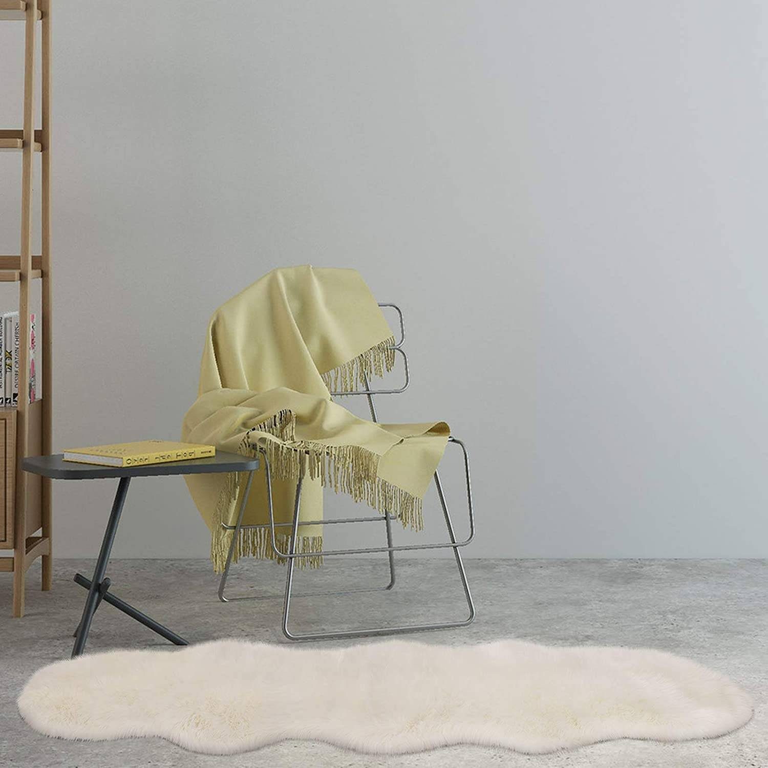 Woltu Teppich, Faux Lammfell Schaffell Sofa Matte Fell Bettvorleger 60x180c günstig online kaufen