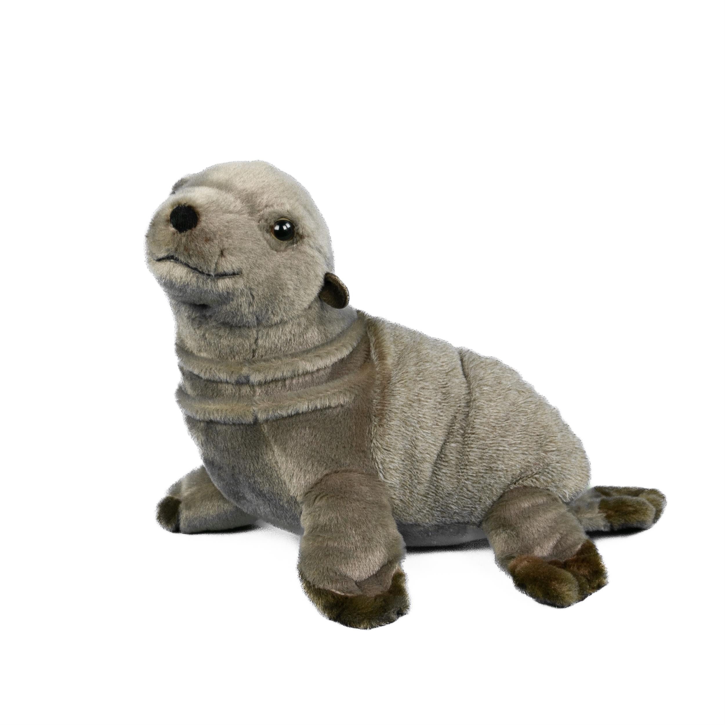 Teddys Rothenburg Kuscheltier Robbe graubraun 30 cm Plüschrobbe Stofftier P günstig online kaufen