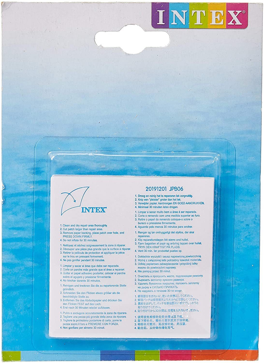 Intex Planschbecken 57141NP - Baby Pool - Rainbow Cloud (142x119x84cm) + Reparaturflicken