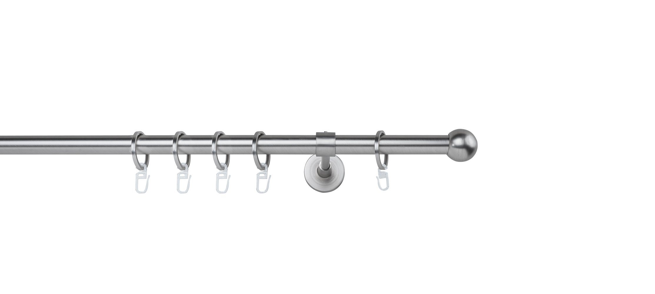 ondeco Gardinenstange Rundrohr Wandabstand 14cm Ball, günstig online kaufen