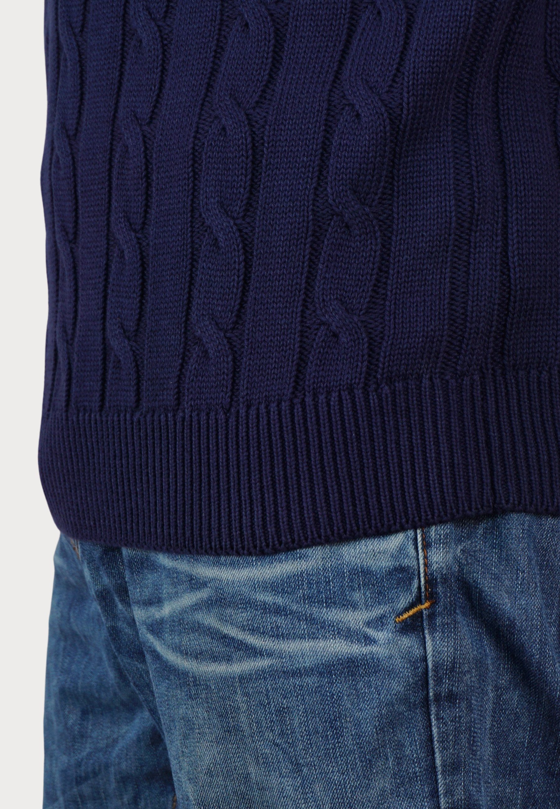 U.S. Polo Assn. Strickpullover Pullover Strick Zopfmuster (1-tlg)