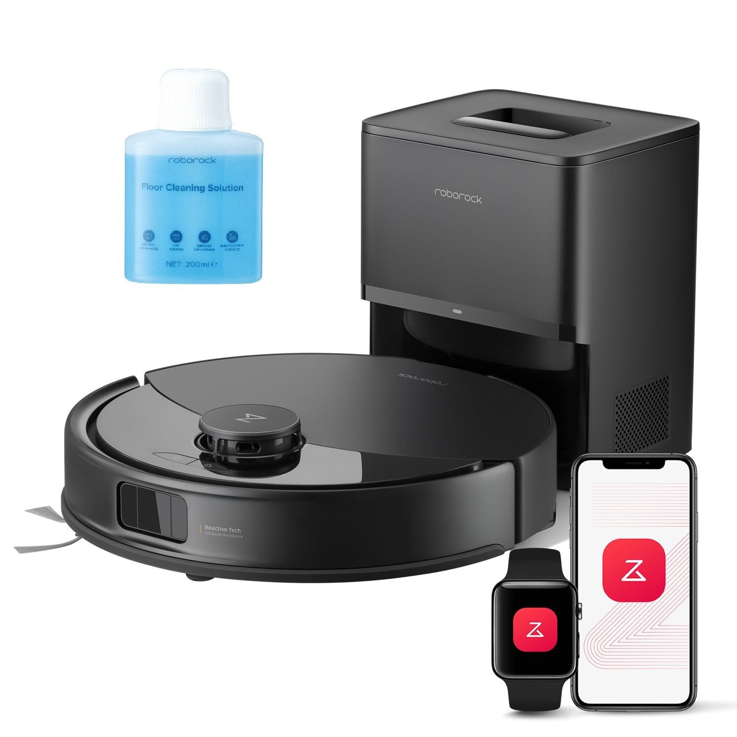 Roborock Saugroboter Q10 PF+10000 Pa, Dual Anti-Tangle-System, Upgrade von S8+/Q8 MAX+, 45 W, PreciSense® LiDAR-Navigation, Roborock App, ReactiveTech-Hindernisvermeidung, ReactiveTech-Hindernisvermeidung, 5200 mAh