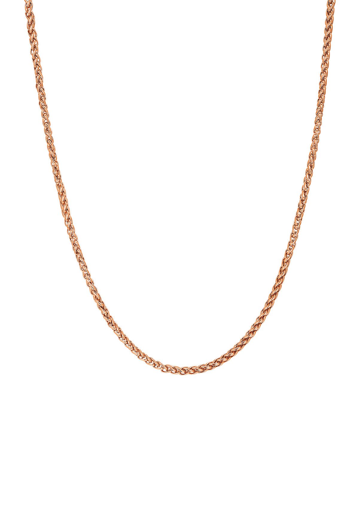 Hey Happiness Gliederkette Weizenkette, Vergoldet 18K Roségold, Basic Damen günstig online kaufen