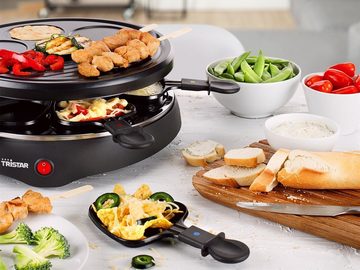 Setpoint Raclette, Tischgrill für 2-6 Personen Crepesmaker, Raclet Gerät Camping geeignet