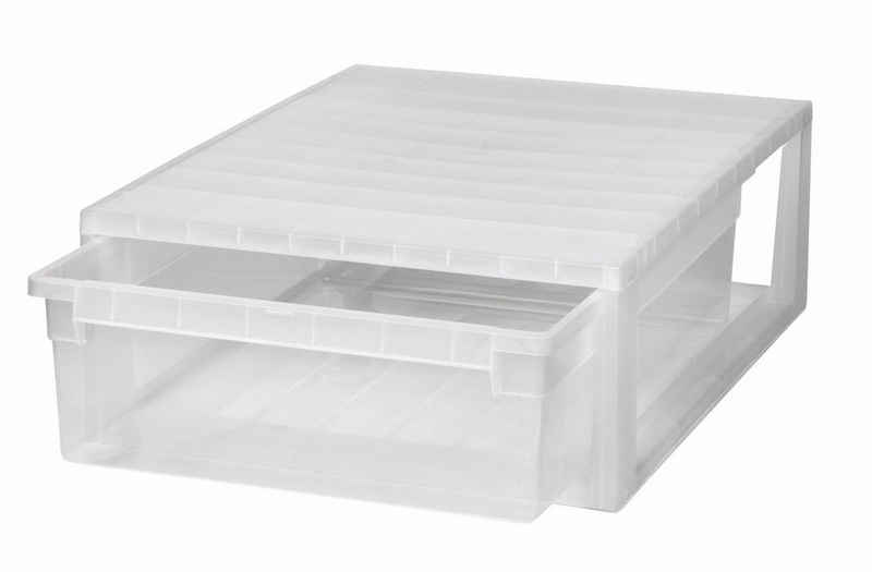 Kreher Aufbewahrungsbox XL Schubladenbox mit extra Tiefe und Nutzvolumen von 22 Litern