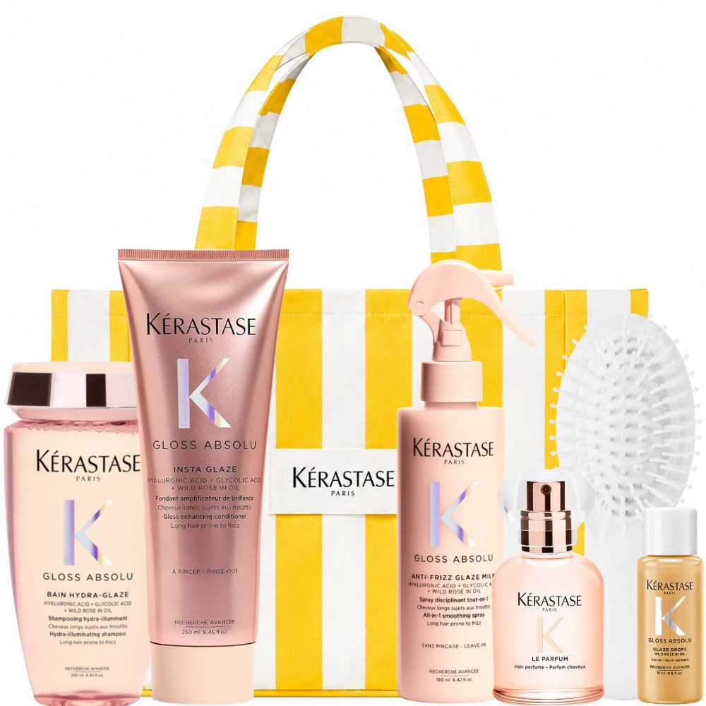 Kérastase Haarpflege-Set Gloss Absolu Luxury Routine - Fine Hair, Set, 7-tlg.
