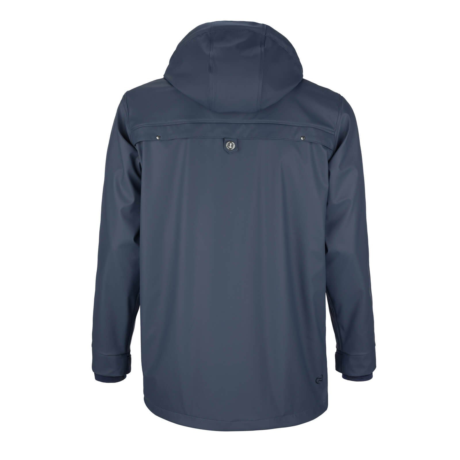 Dry Fashion Regenjacke Lübeck Herren PU-Parka - Outdoor-Jacke Mantel Wasserdicht & Winddicht Verschweißte Nähte, Verstellbare Kapuze, Abgedeckter Reißverschluss