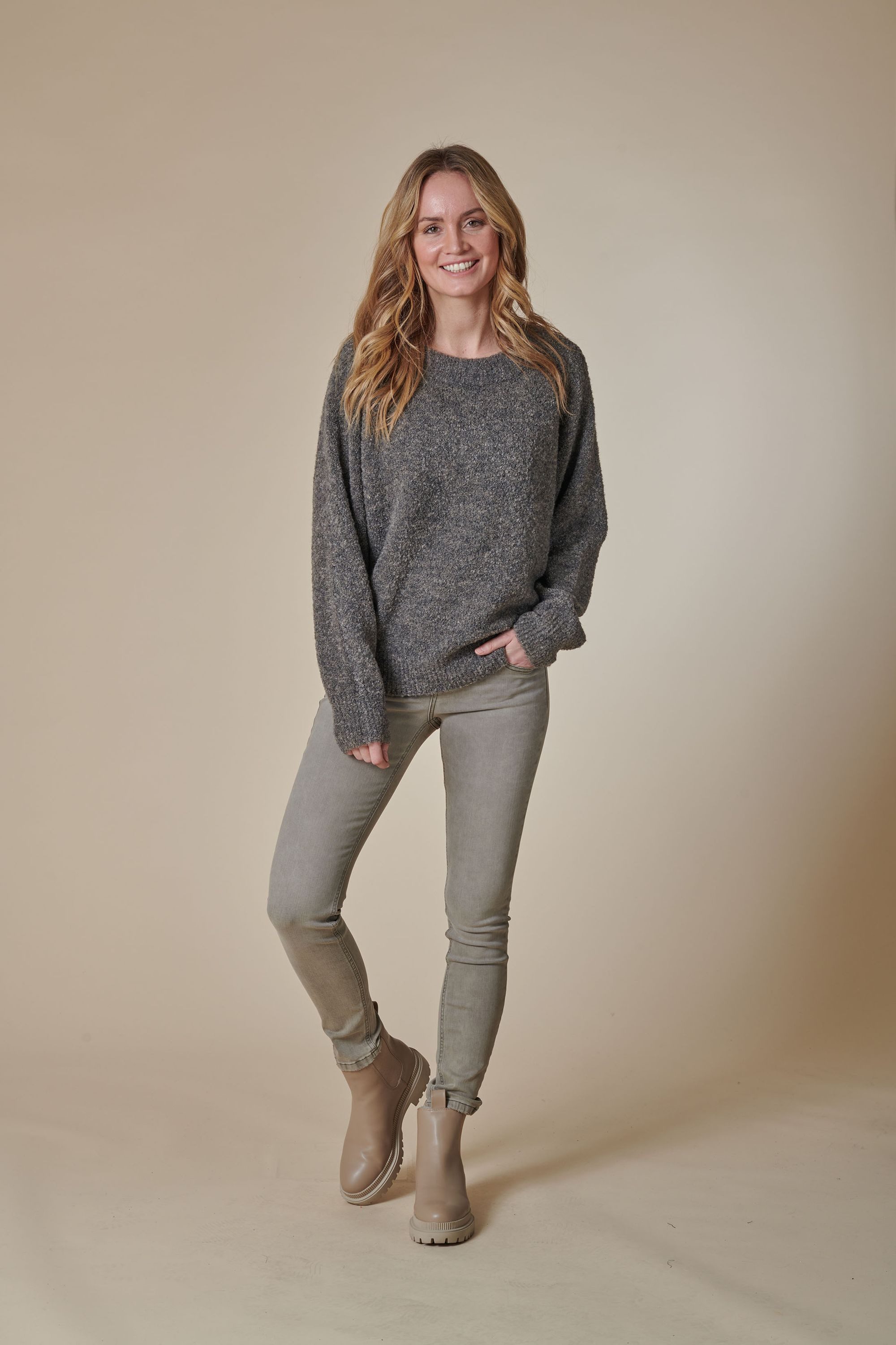 Zhrill Strickpullover Strickpullover ZHLUANA SOFT Schwarz günstig online kaufen