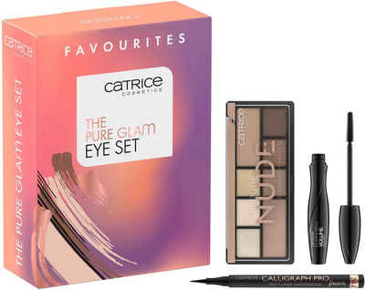 Catrice Augen-Make-Up-Set The Pure Glam Eye Set, 3-tlg., Lidschattenpalette mit Eyeliner und Mascara, vegan