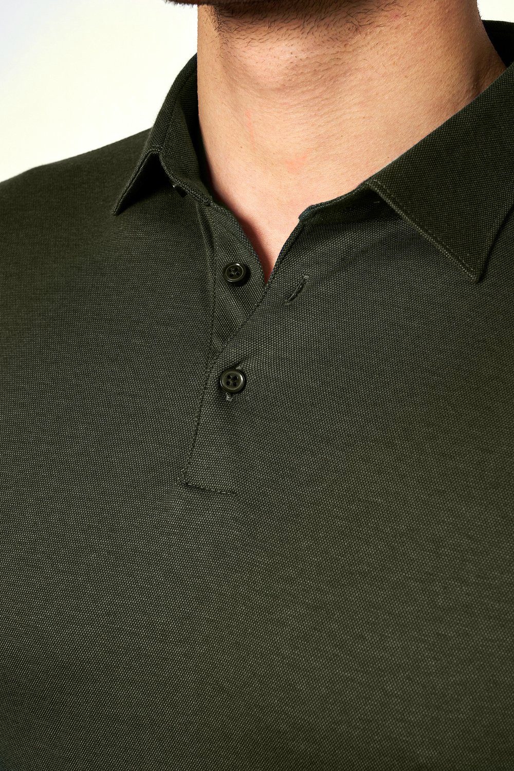 DESOTO Langarm-Poloshirt Jerseypolo Essential Kent langarm Flexibler Stretch