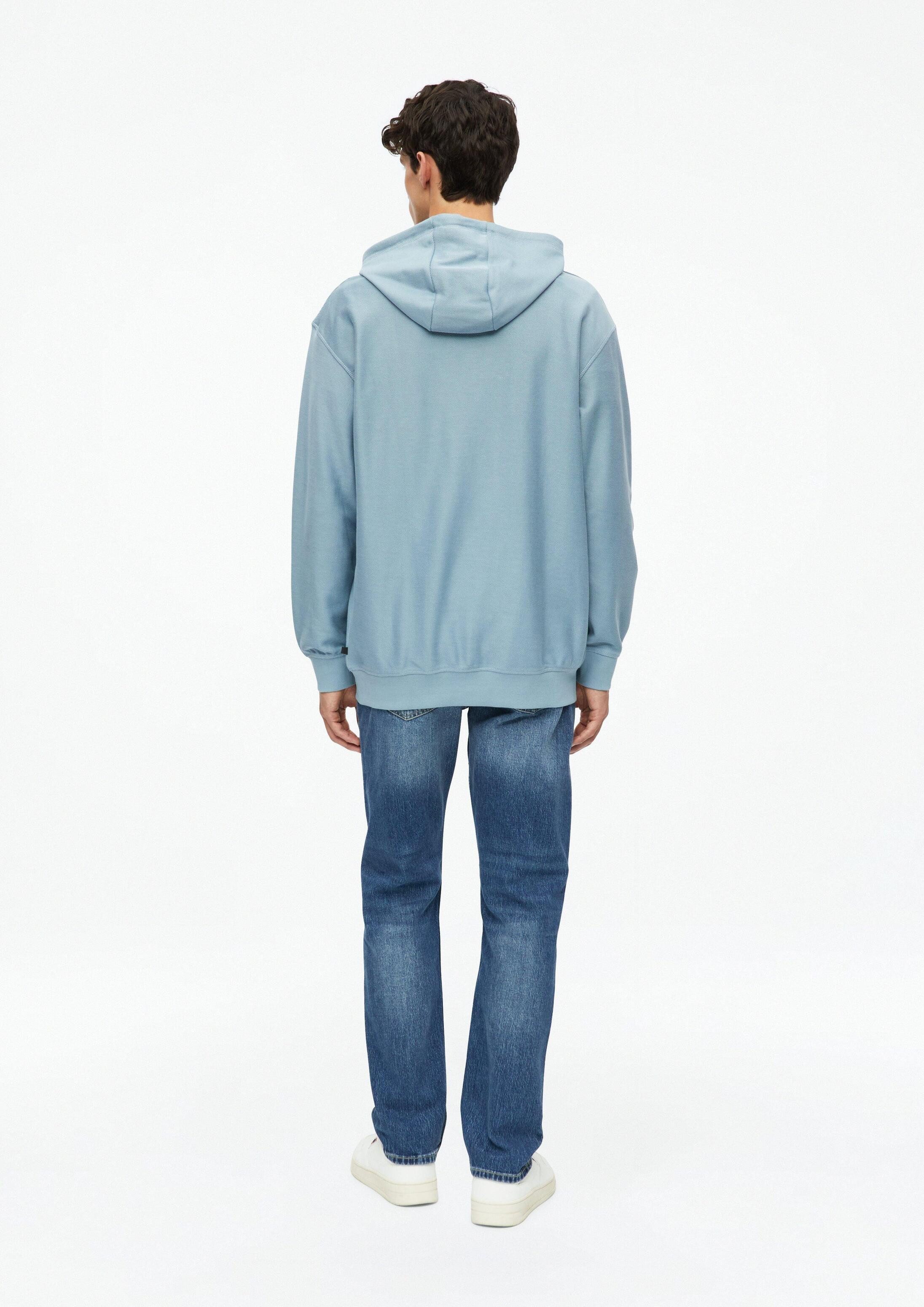s.Oliver Sweatshirt Sweatshirt Modern-Fit-Hoodie aus Twill-Jersey