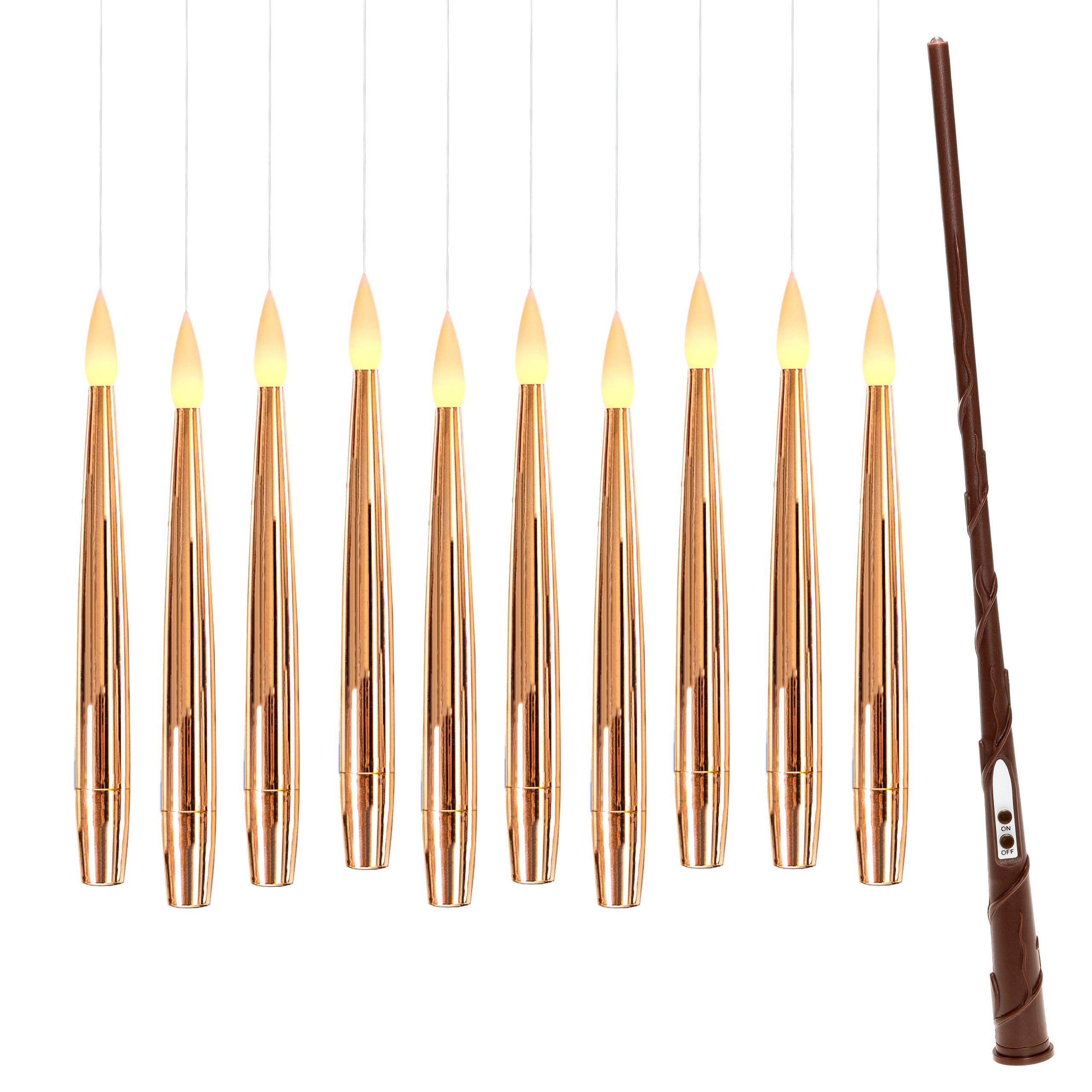 my home LED Dekolicht 10 Schwebende LED Tafelkerze mit Zauberstab Noaro, LE günstig online kaufen