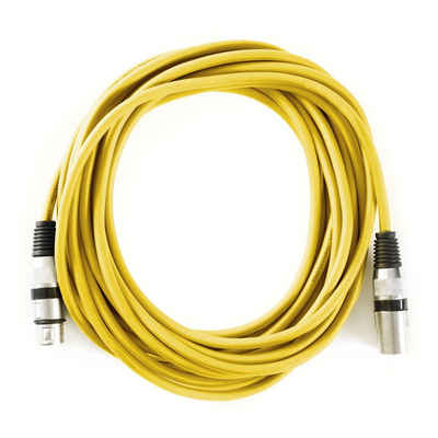 MUSIC STORE Audio-Kabel, Mikrofonkabel Standard gelb 6 m - Mikrofonkabel