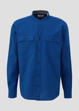 s.Oliver Langarmhemd Regular: Hemd mit Stehkragen