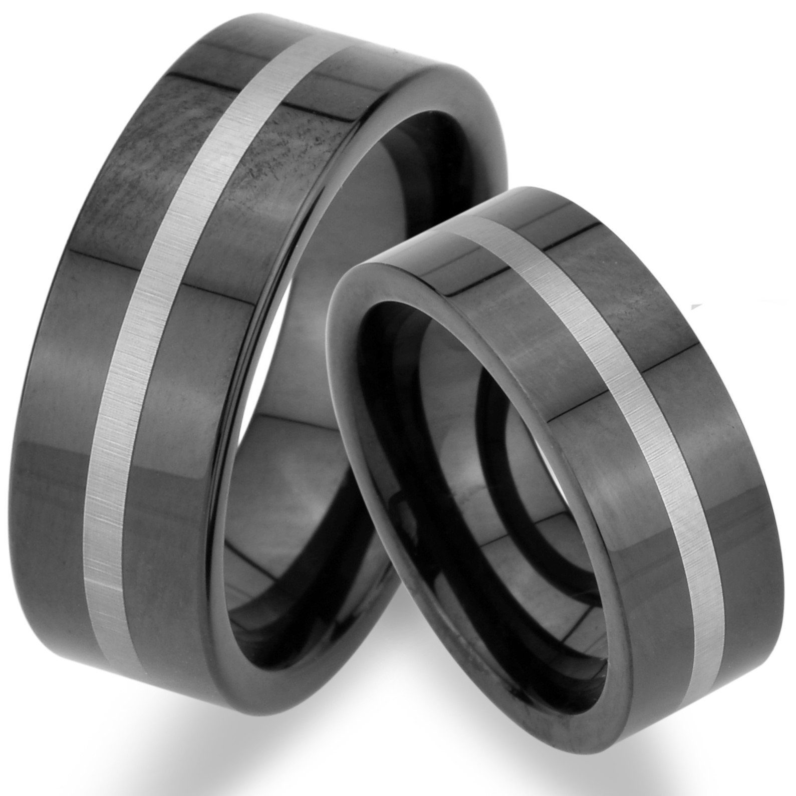 Trauringe123 Trauring WOLFRAM TRAURINGE, RINGE, Unkratzbar, Black Line, Hoc günstig online kaufen