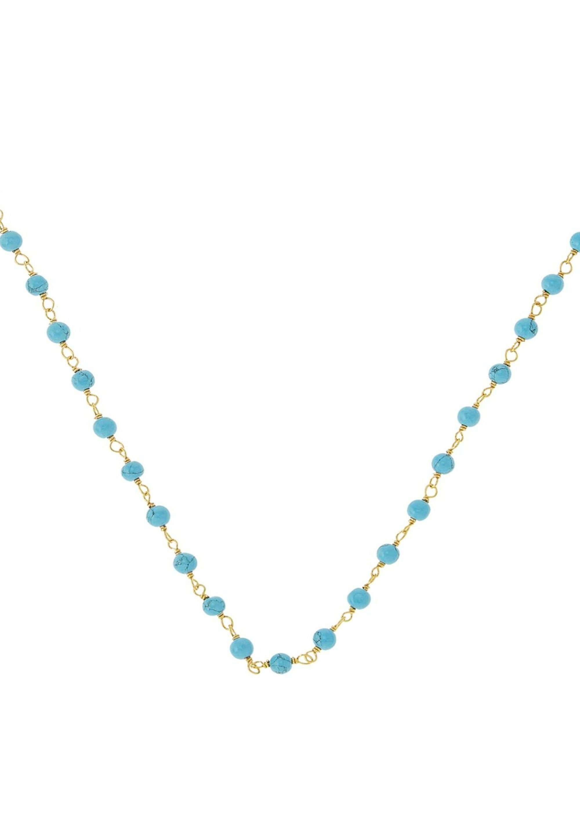 Gemshine Kette ohne Anhänger TÜRKIS, Europäischer Schmuck: Qualität liebevo günstig online kaufen
