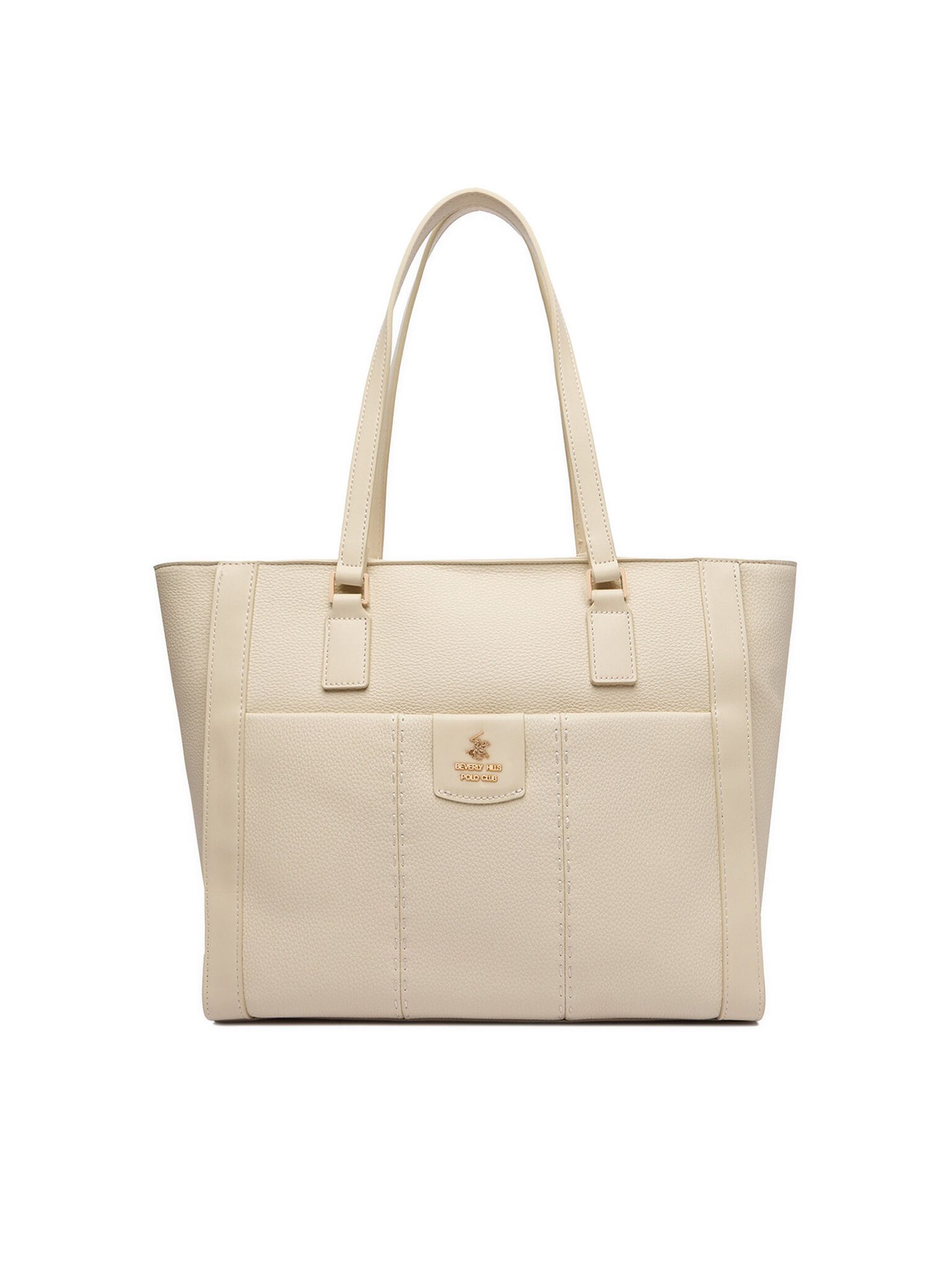 BEVERLY HILLS POLO CLUB Handtasche Beverly Hills Polo Club Damen Écru Handtasche BEVERLY HILLS POLO CLUB-