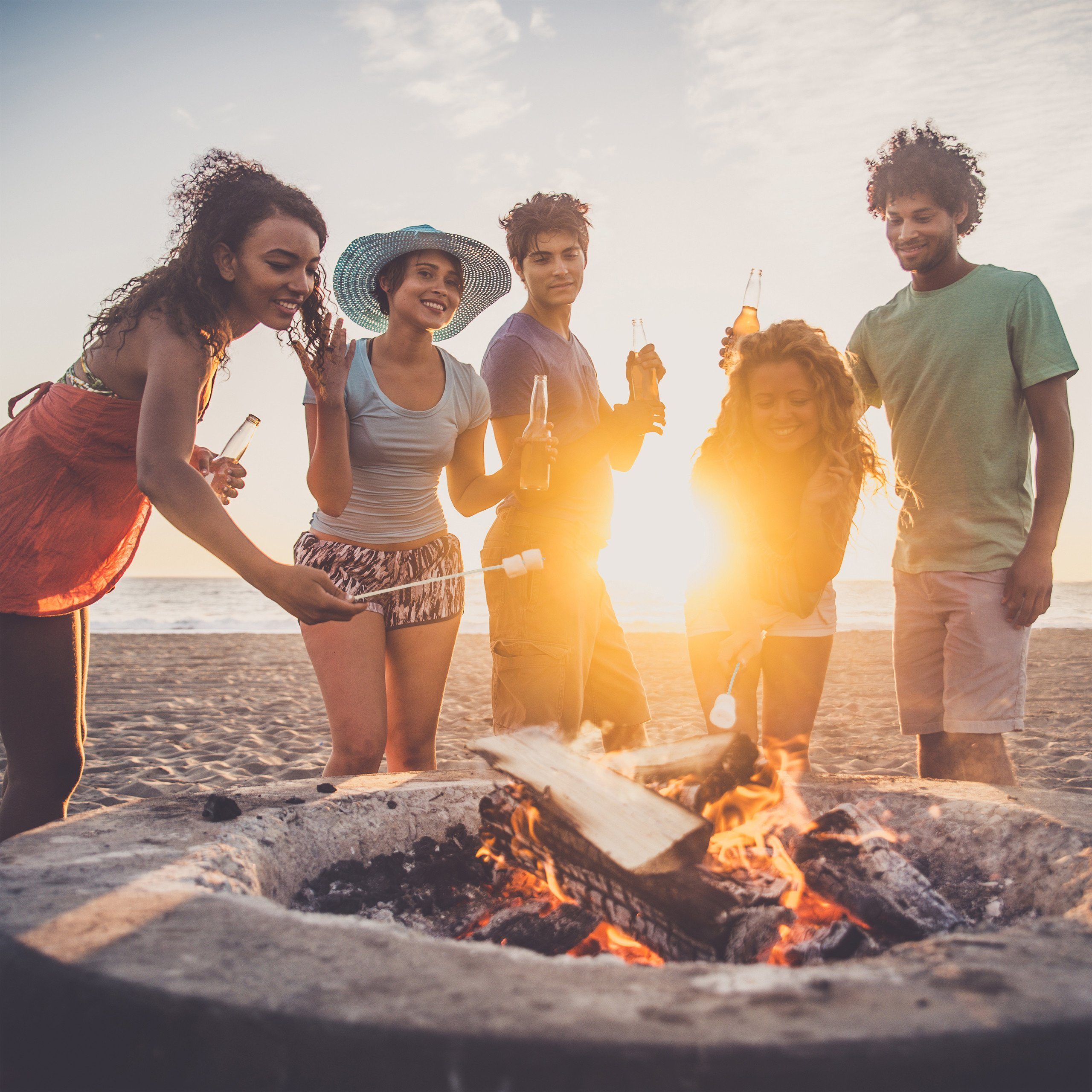 relaxdays Lagerfeuer-Grillspieß Grillspieße aus Bambus extra lang (100-St) – Bild 5 von 5