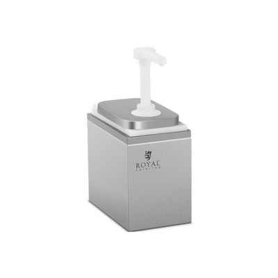 Royal Catering Sauciere Saucenspender Pumpspender Senfspender Dosierspender Edelstahl 1 Pumpe